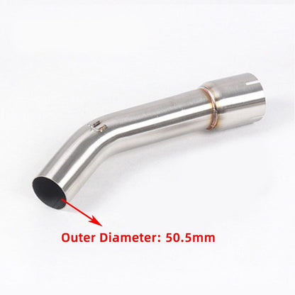ya 5 8.7 Motorcycle s Pipe Slip On Middle Link 51MM Muffler for Yamaha FZ1 2006-15
