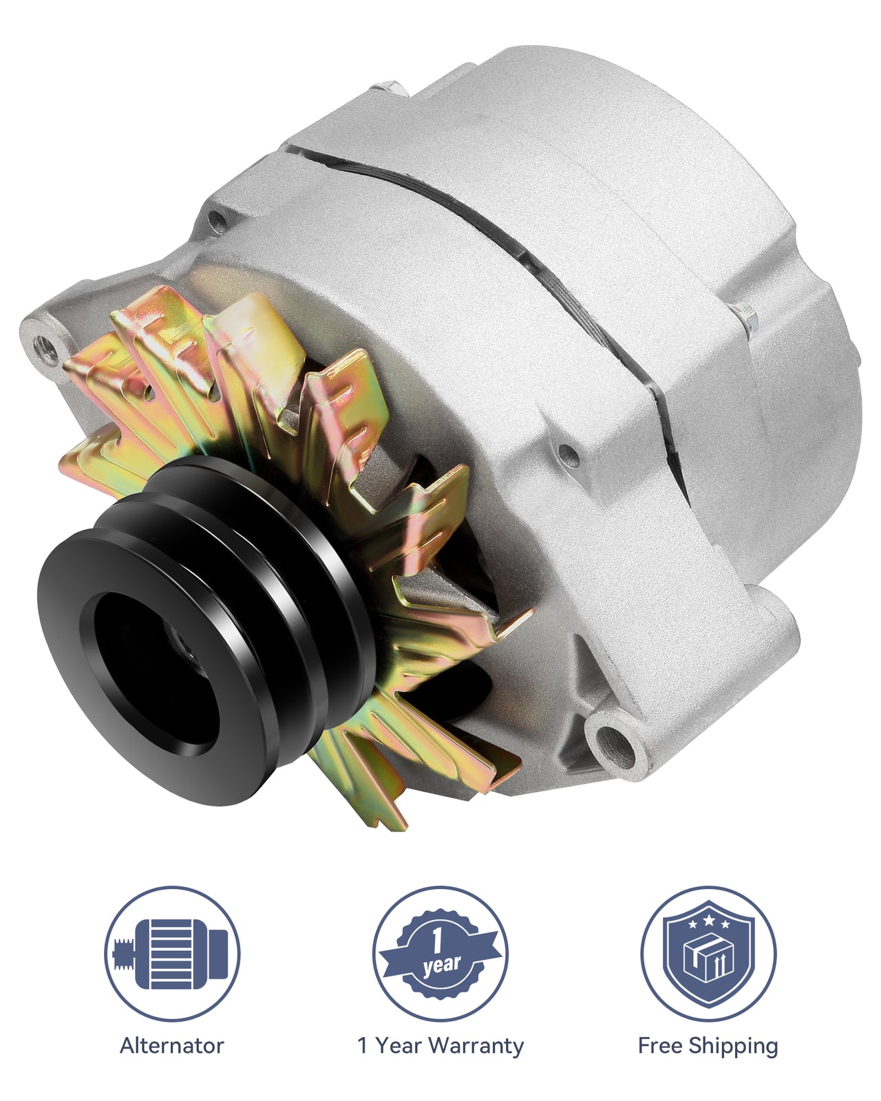 ya 27 7.2 7127-SEN-2G 1PC Silver Alternator Fit for 1977-1979 for Cadillac DeVille V8 7.0L