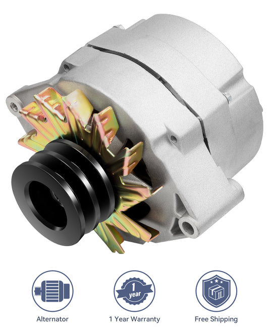 ya 27 7.2 7127-SEN-2G 1PC Silver Alternator Fit for 1977-1979 for Cadillac DeVille V8 7.0L
