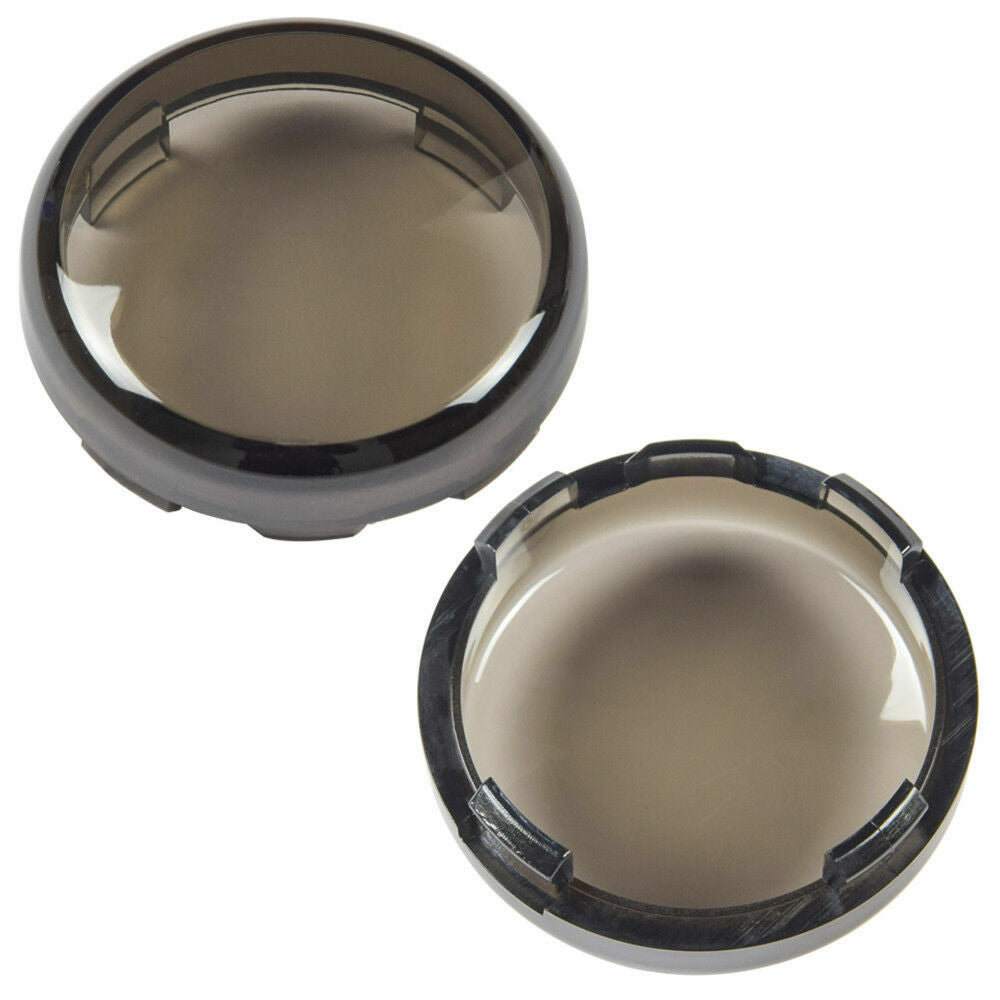 ya 1 7.2 2Pcs Motorcycle Smoke Turn Signal Light Lens Cover Smoked for Harley Davidson