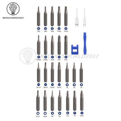 ya 26 Electric Screwdriver 28-IN-1 Cordless Power Pision Screwdriver Set DIY