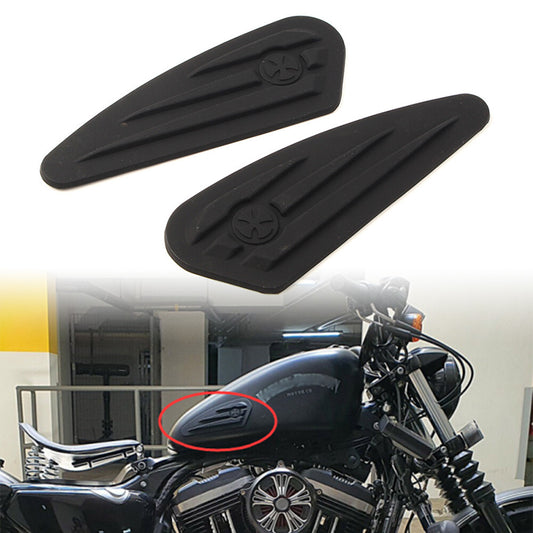 ya 7 6.11 Tank Traction Side Pad Gas Fuel Knee Grip Decals for Harley Softail Sportster