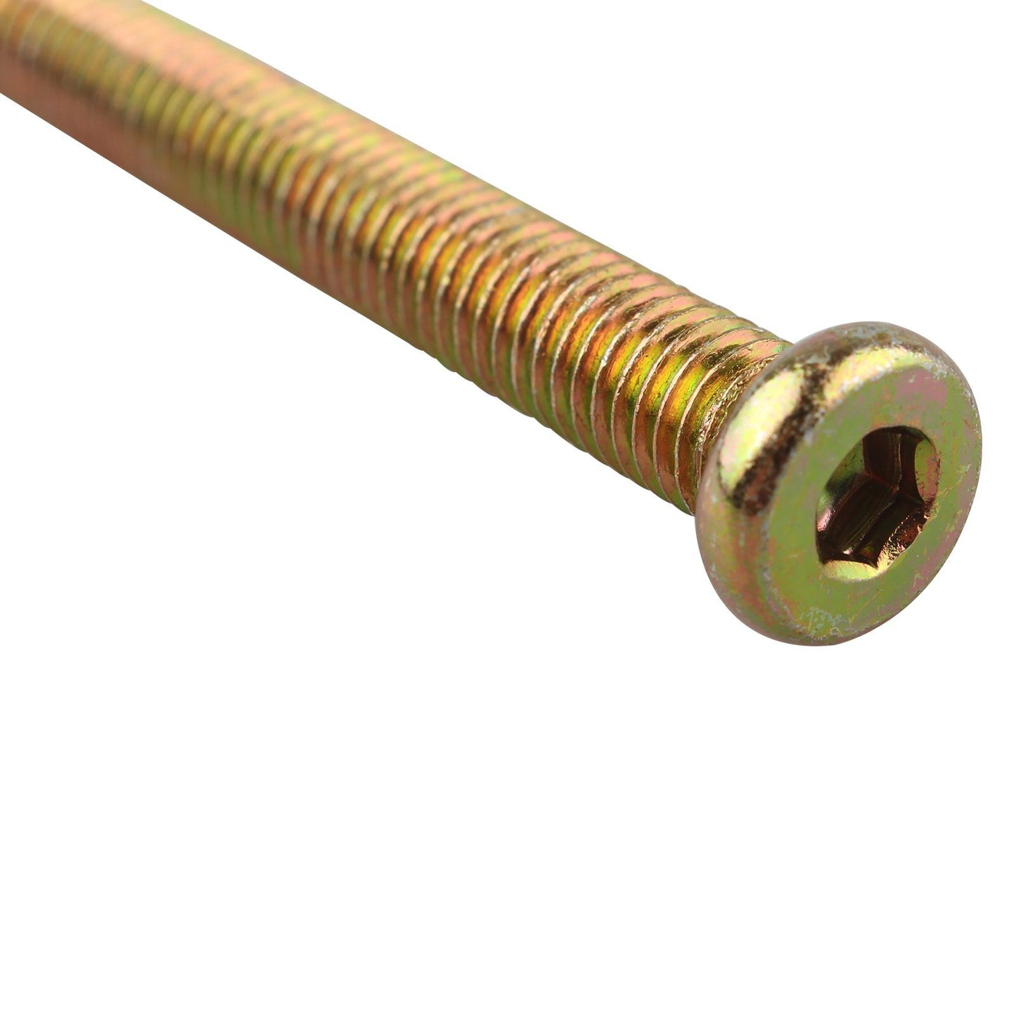 Hex Socket Cap Screws With A Flat Head And A Hexagonal Recess, Color Zinc M6-m10