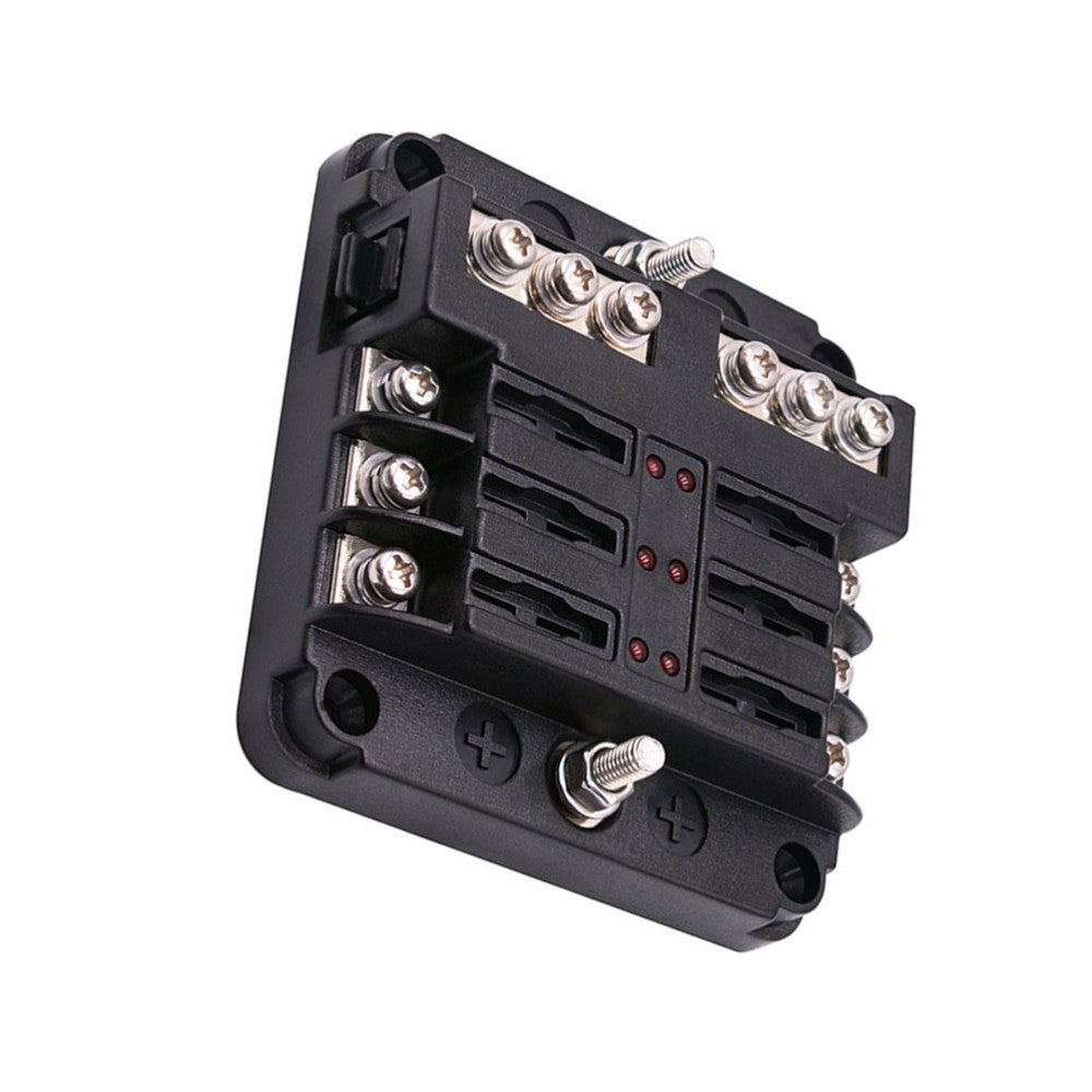ya 5 8.7 Universal 6 Way Fuse Box Block Fuse Holder Box Car Vehicle Circuit Automotive