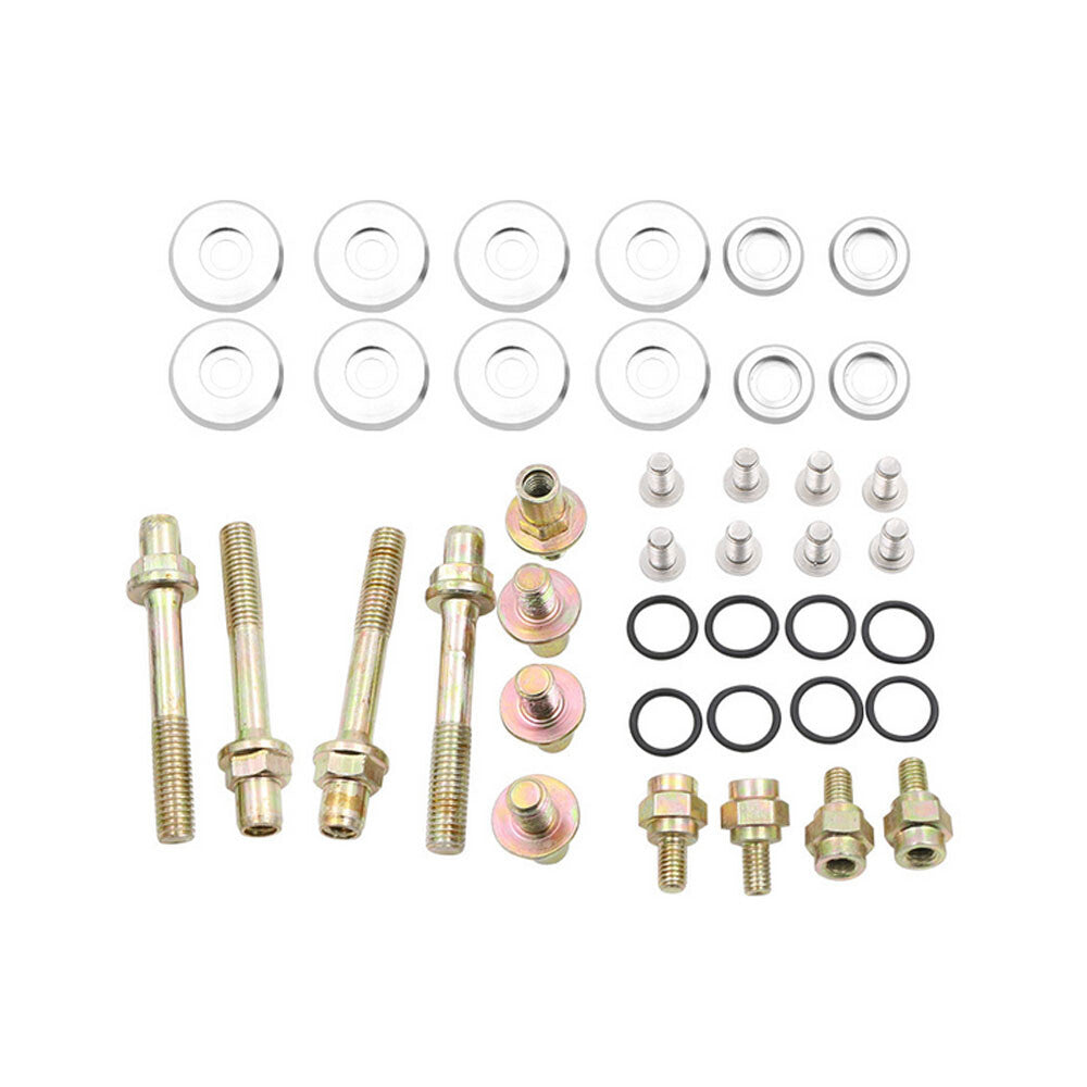 ya 11 6.5 B-SERIES ALUMINUM Engine VALVE COVER WASHER SEAL BOLT NUT KIT B16 B18 Silver