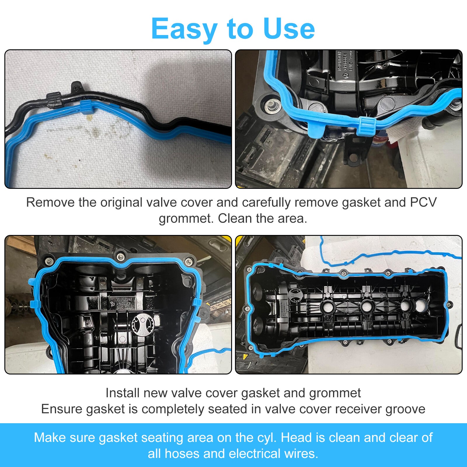 ya 9 6.5.3 Valve Cover Gasket Kit VS50805R for Chrysler for Dodge for Jeep for Ram 2011-2016 3.6L