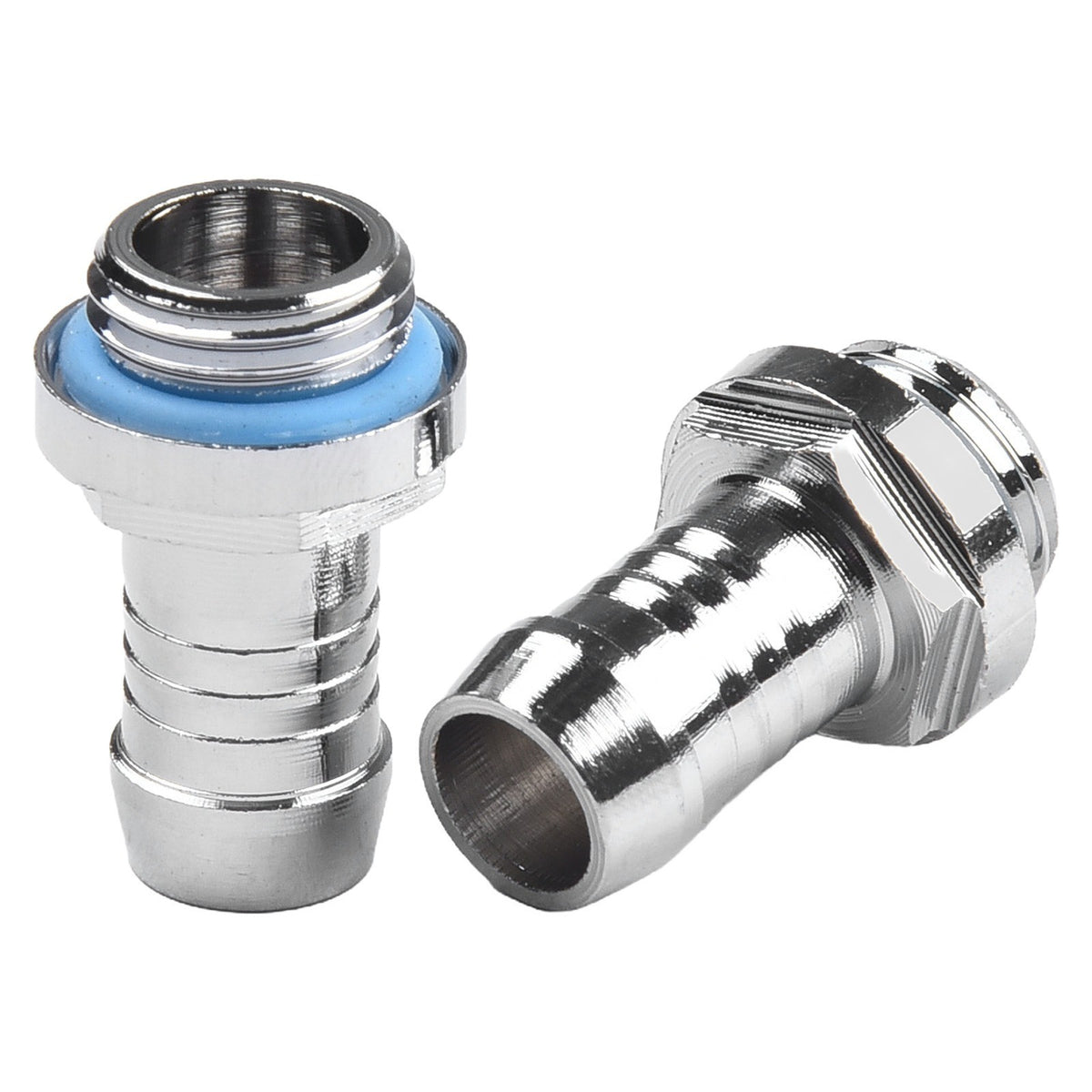 ya 15 10.20 Chrome Plated Water Cooling Barb Fitting for Efficient Connections 6PC Set