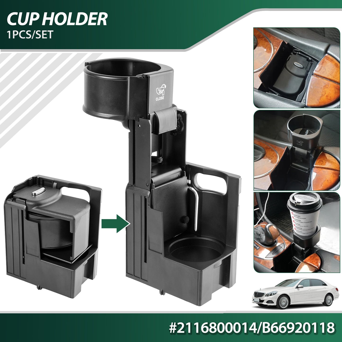 ya 4 6.21 Centre Console Cup Holder 2116800014 for Mercedes-benz EClass W211 E500 CLS W219