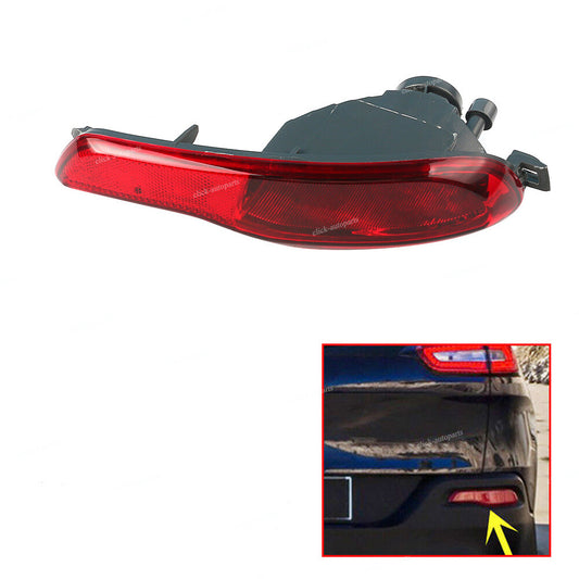 ya 27 6.21 Rear Right Bumper Reflector Housing Fog Lamp Light Cover Fit for Jeep Cherokee 14-18