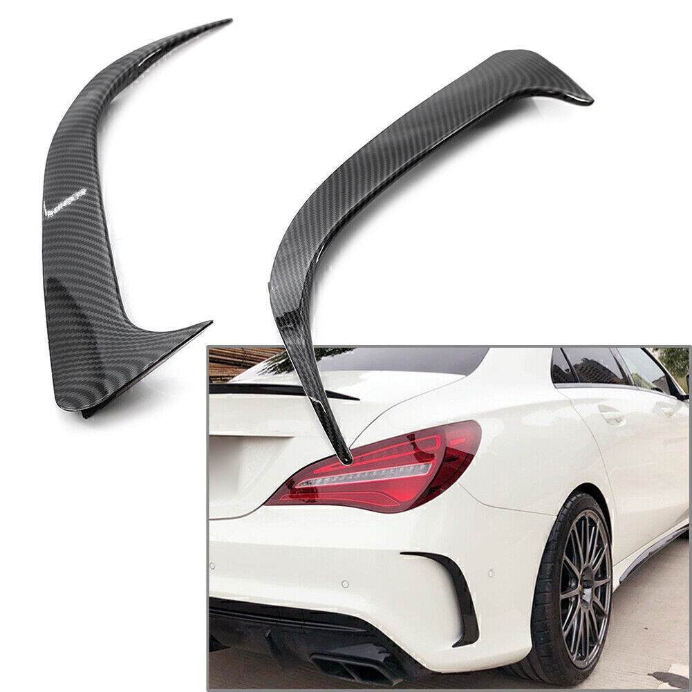 ya 3 6.25.3 Carbon Fiber Rear Bumper Side Canards Air Vent Cover for for benz CLA200/220/CLA250