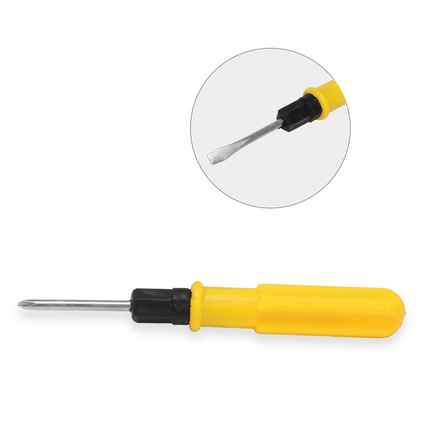 ya 26 8PCS Cross  Slotted Detachable Screwdriver for Office Equipment Yellow