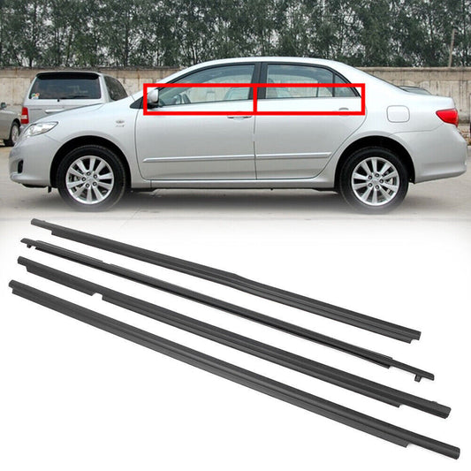 ya 2 6.27 4X Outside Window Seal Door Belt Weatherstrip For 2009-2012 10 for Toyota for COROLLA