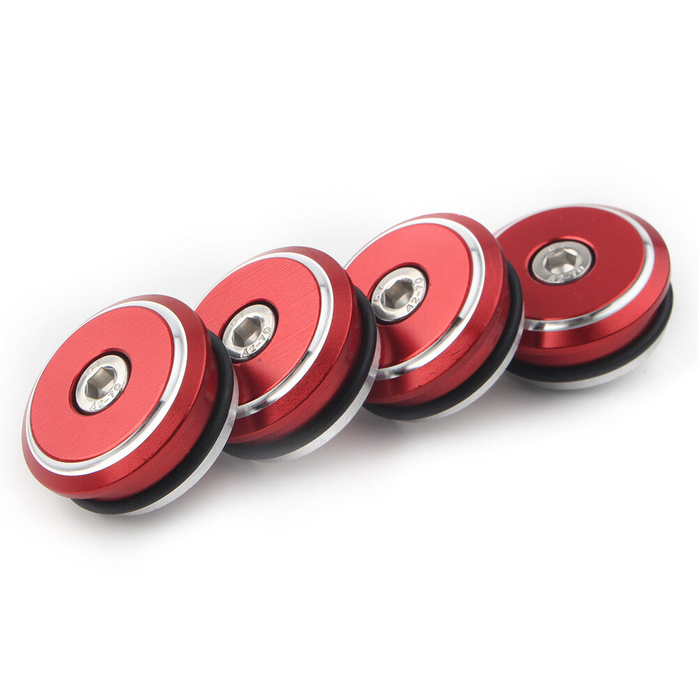 ya 5 8.7 Fit for Ducati 1199 Panigale 12-15 1299 Panigale 15-17 4x F for Ram e Plugs Cover Cap Red