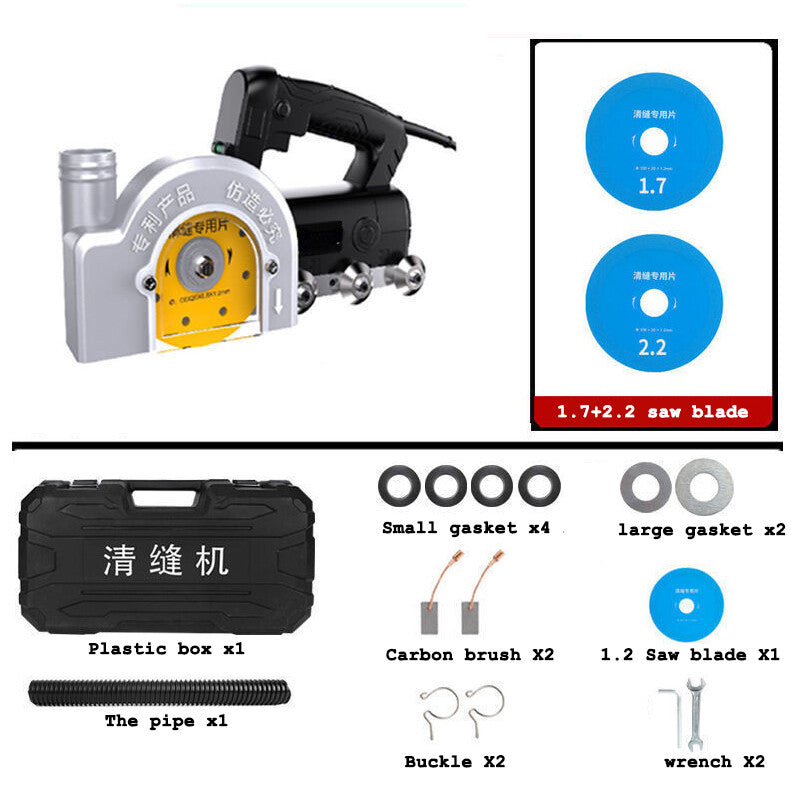 ya 26 Electric Seam Cleaning Machine Tile Floor Tile Electric Seam Cleaner +Saw Blade