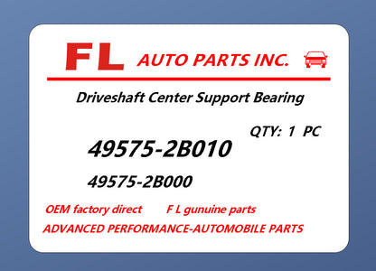 ya 5 8.7 for Hyundai Santa FE 2005 2006 2007 2008 2009 10 Center Support Bearing 49575-2B010