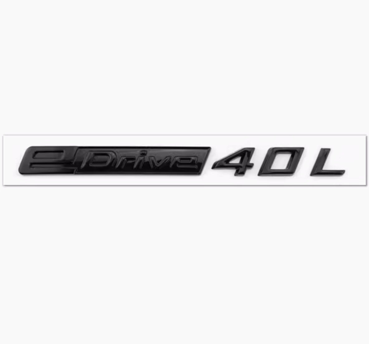 ya 13 5.27 EDrive40L EDrive 40 L Letter EMBLEM BADGE STICKER Glossy Black for I3 I4 I5