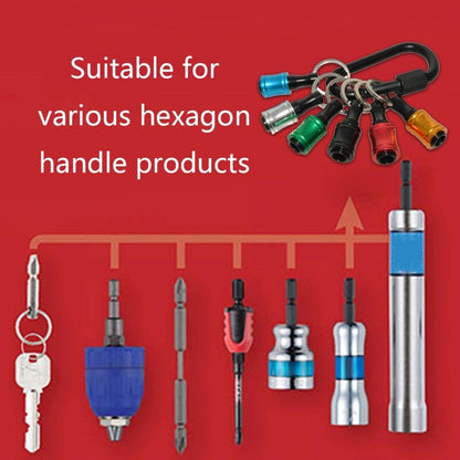 ya 26 6 Packs 1/4 Batch for Head Quick-change Sleeve Conversion Rod Aluminum Alloy Rod
