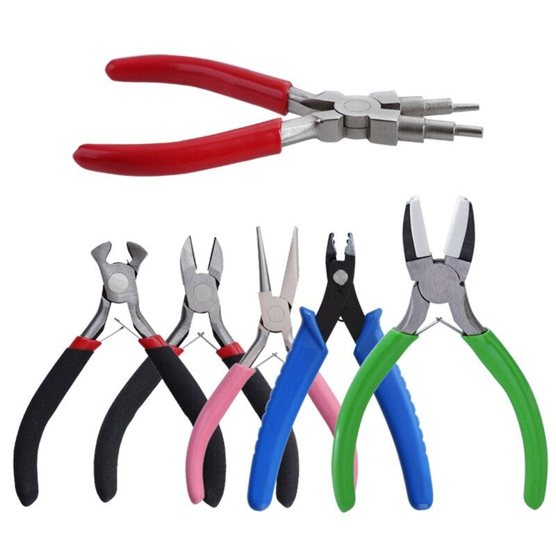 ya 25 6Pieces Round Curve Plier Diago l Nose Wire Cutting Cutter Carbon Steel Jewelry