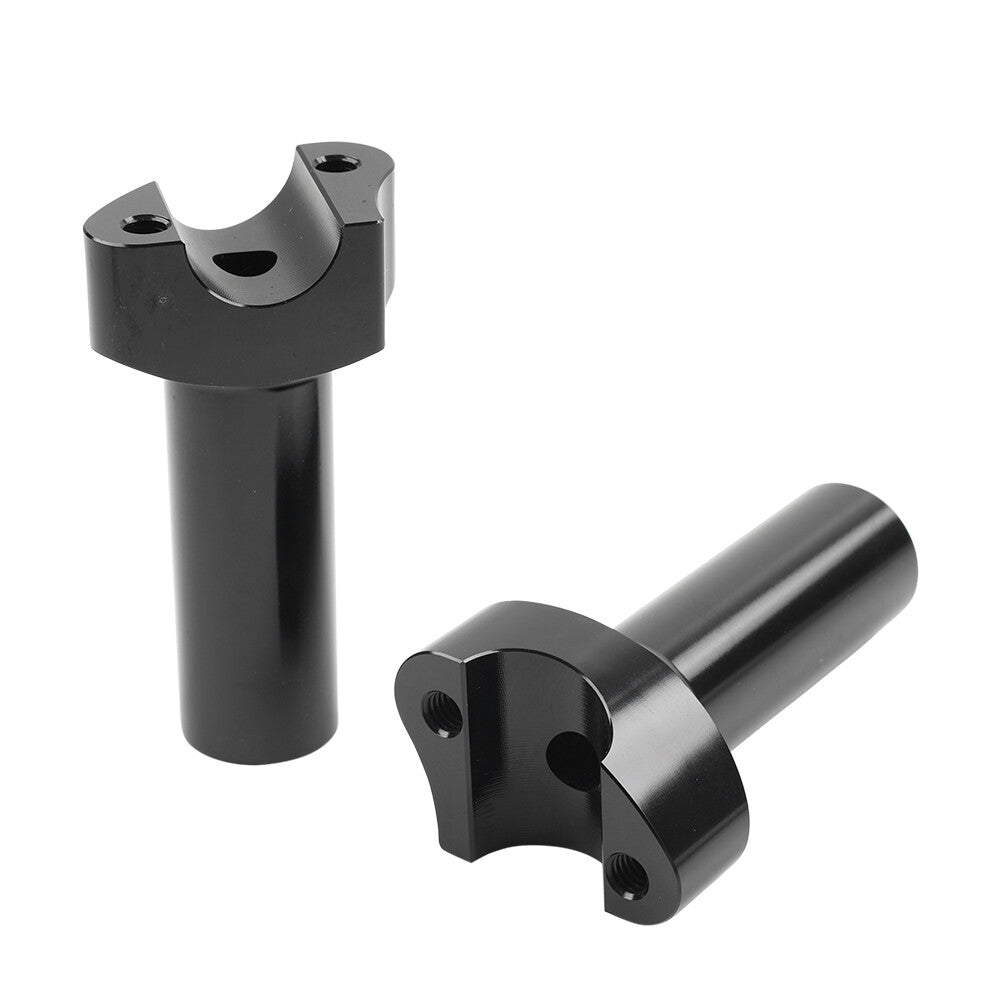 ya 5 8.7 4 Straight Handlebar Risers for Harley 1 Bar Dyna Sportster Softail Black