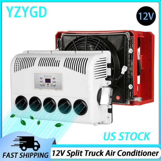 ya 1 7.7 For Engineering Bus RV Caravan Car Split A/C 12V Truck Universal Air Conditioner