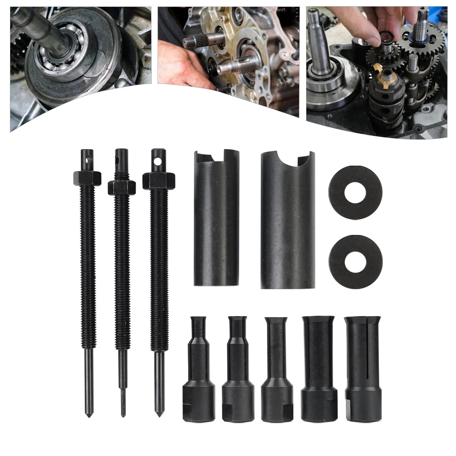 ya 1 7.13 Motorcycle Bearing Puller Car Bicycle Wheel Inner Puller Tool Remover Repair Kit