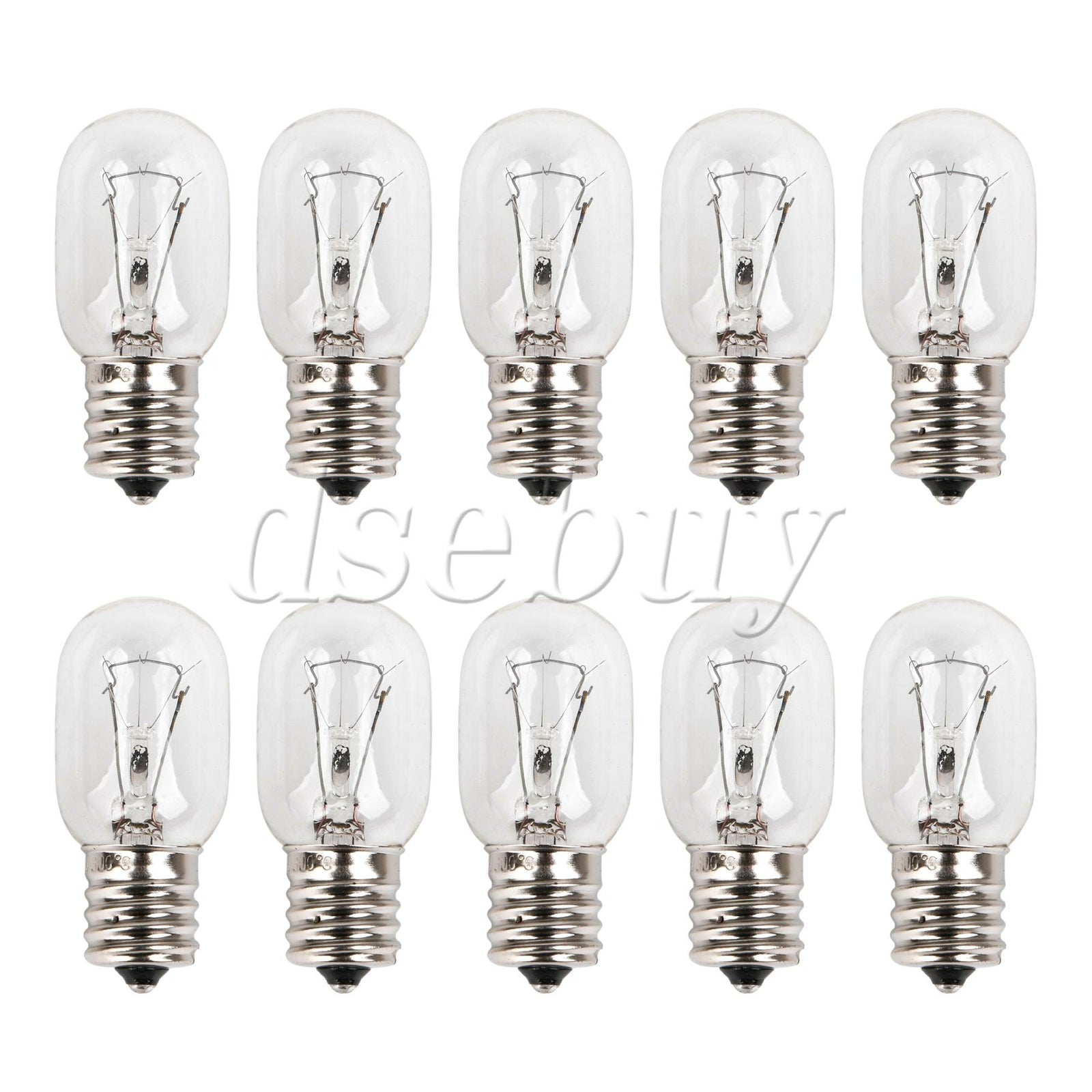 ya 25 10 Pieces 8206232A Microwave Oven Light Bulb Replacement for  E17 40W