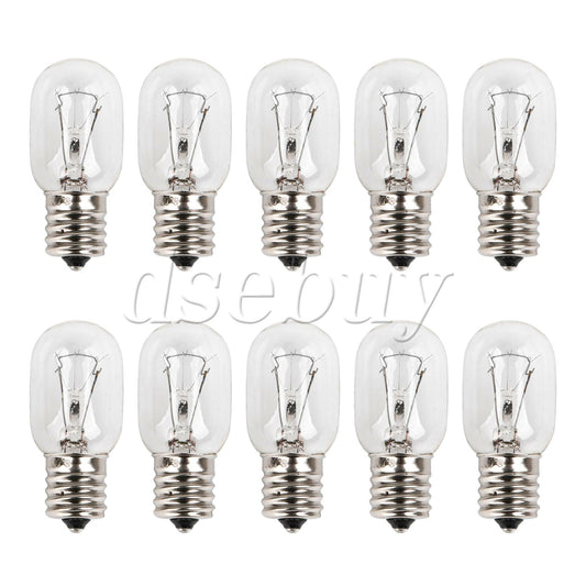 ya 25 10 Pieces 8206232A Microwave Oven Light Bulb Replacement for  E17 40W