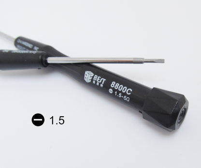 ya 14 10pcs BEST 8800C-50 Slotted Flat 1.5mm Pision Screwdriver Repair Tool