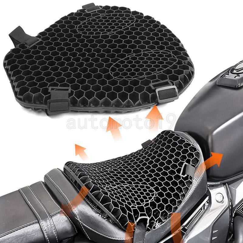 ya 5 8.7 Motorcycle for SEAT Comfort Gel for SEAT Cushion Pressure Relief Air Pad Universal Black