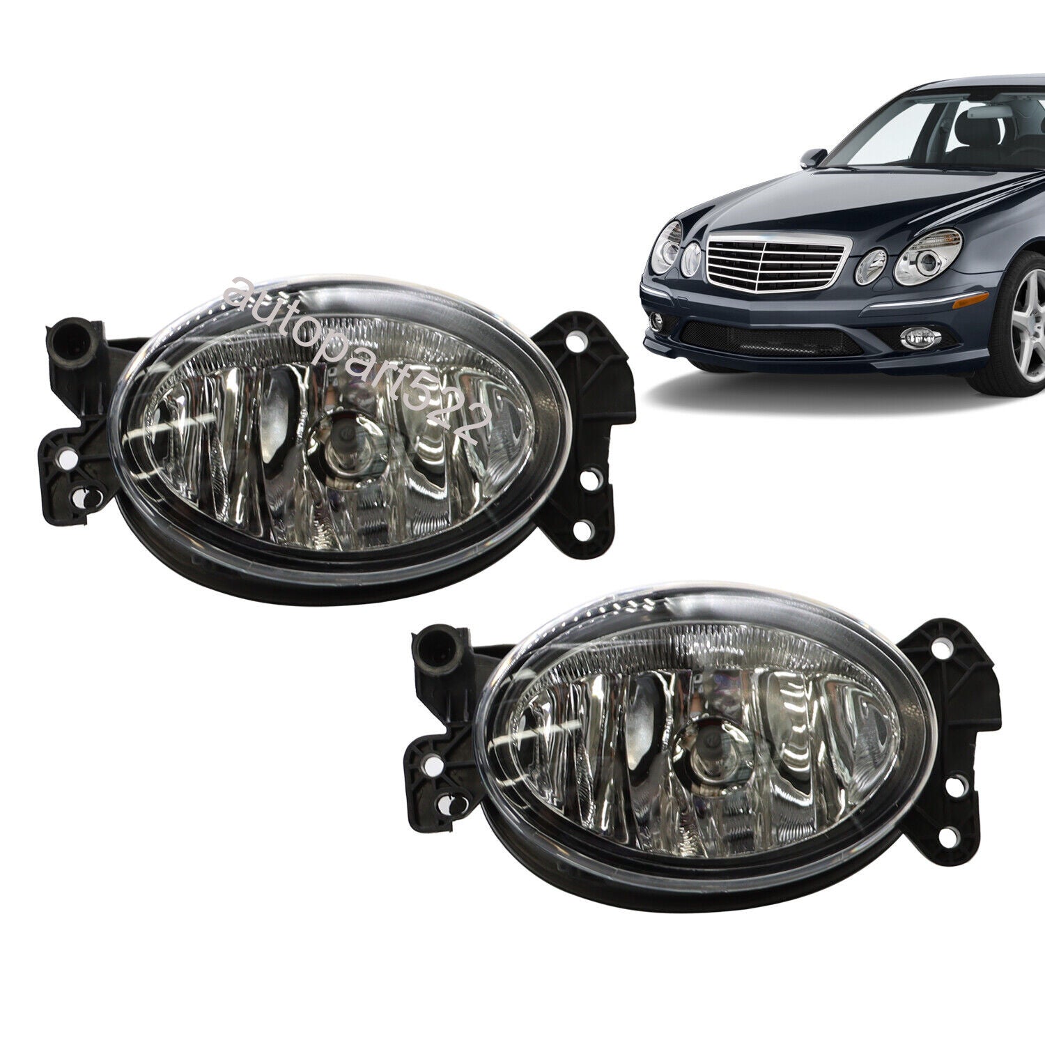 ya 1 7.4 Pair Fog Light for Mercedes-benz W164 ML350 ML500 2006-2009 Halogen Fog Lamp