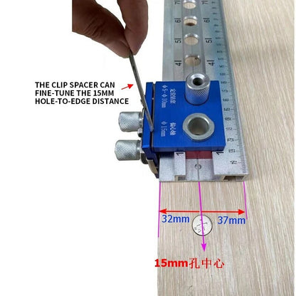 ya 17 3-in-1 Hole Opener Drilling Jig Woodworking Drilling and Positioning Leaner