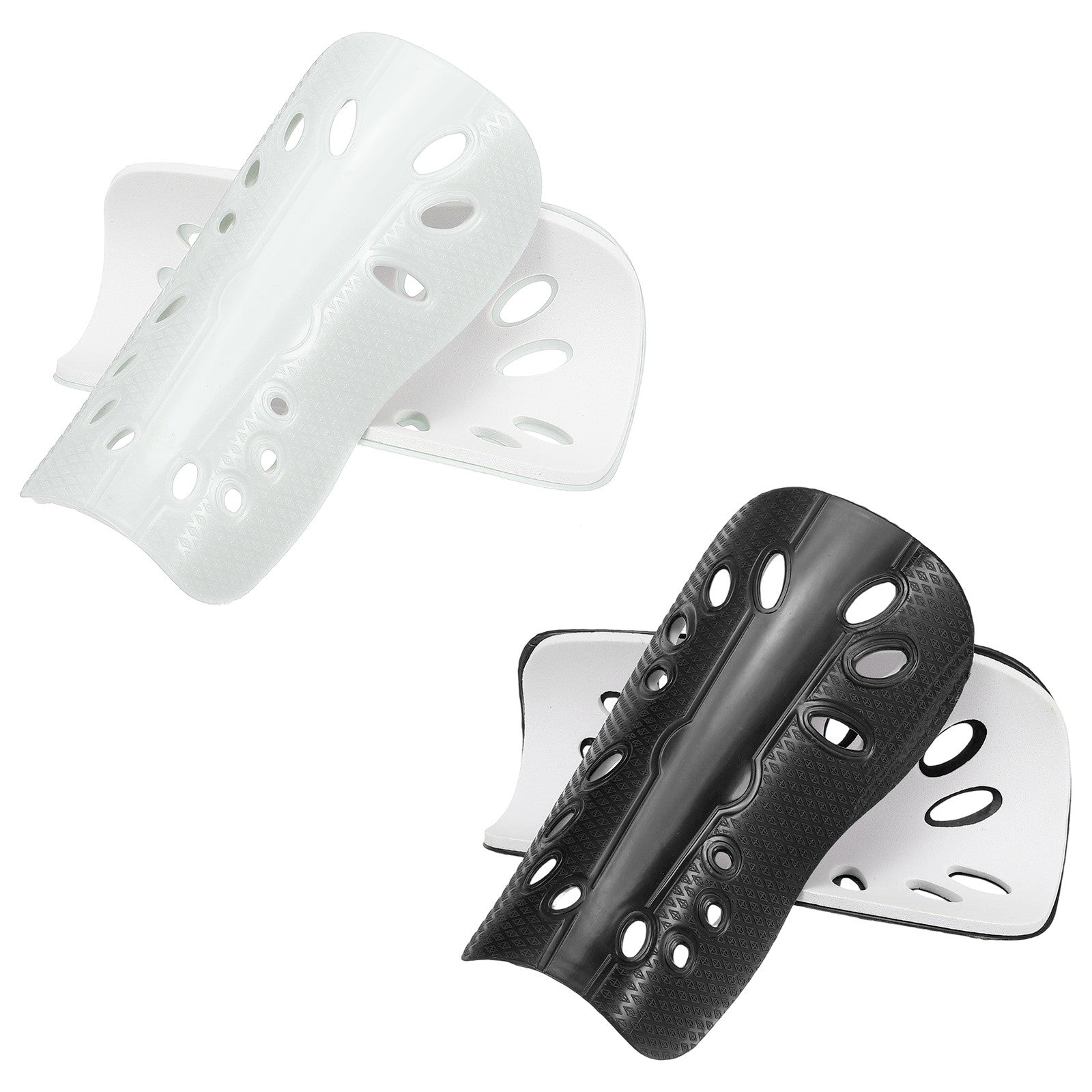 ya 2 7.14 Soccer Shin Guards Shin Pads Sleeve for Football L & 2 Pack & White/Black