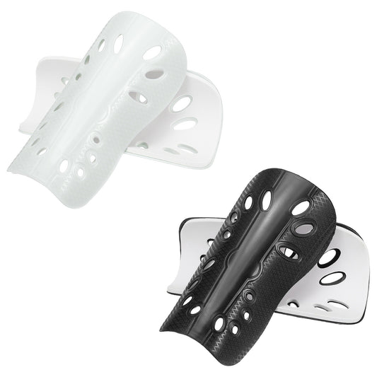 ya 2 7.14 Soccer Shin Guards Shin Pads Sleeve for Football L & 2 Pack & White/Black