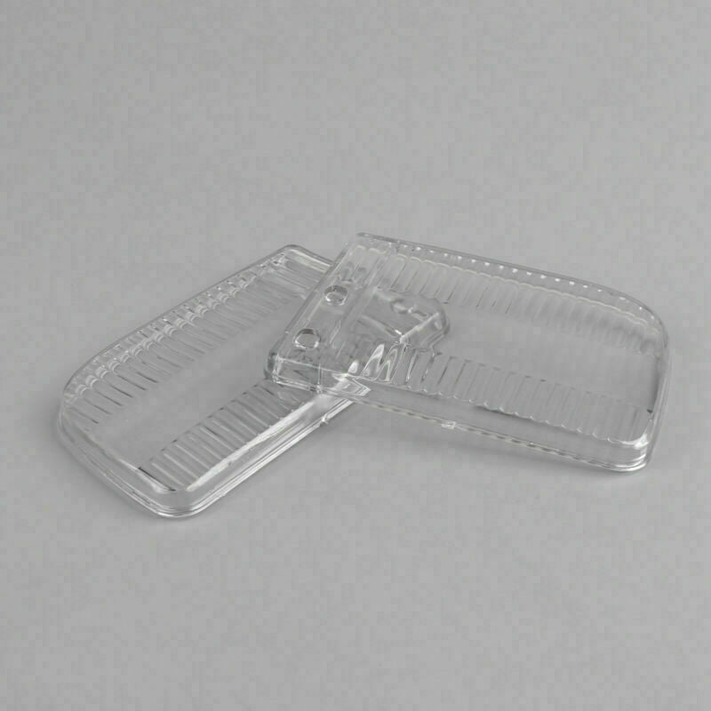 ya 1 8.5.2 2* Front Bumper Fog Lights Clear Plastic Lens Fit For E30 318i 318is 82~91