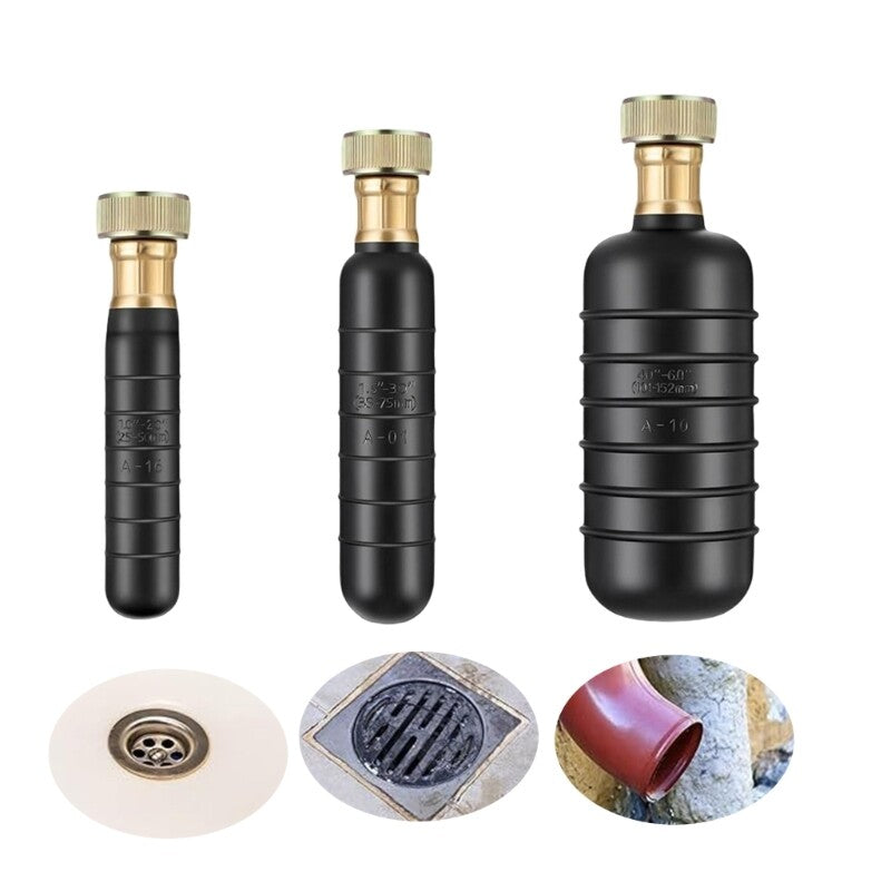 ya 14 3Pcs Rubber Drain Cleaner Drain Cleaning Bla ers Fits 1 To 6inch Drain Pipe