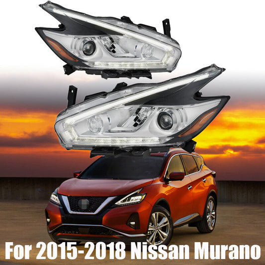 ya 11 10.28 Full LED Headlights Assembly Headlamps Left+Right For 2015-2018 Murano n