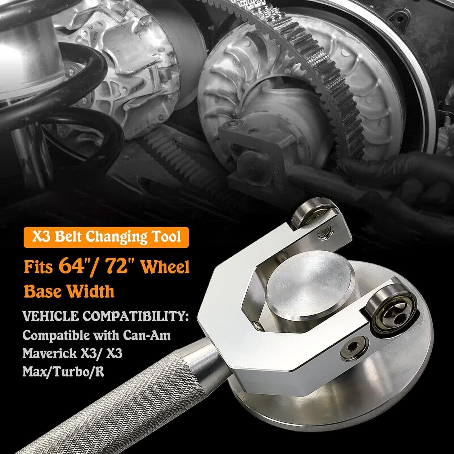 ya 5 8.7 Belt Changing Tool for 64¡±/72¡± Wheel Base Width RZR Belt Removal Tool for Polaris