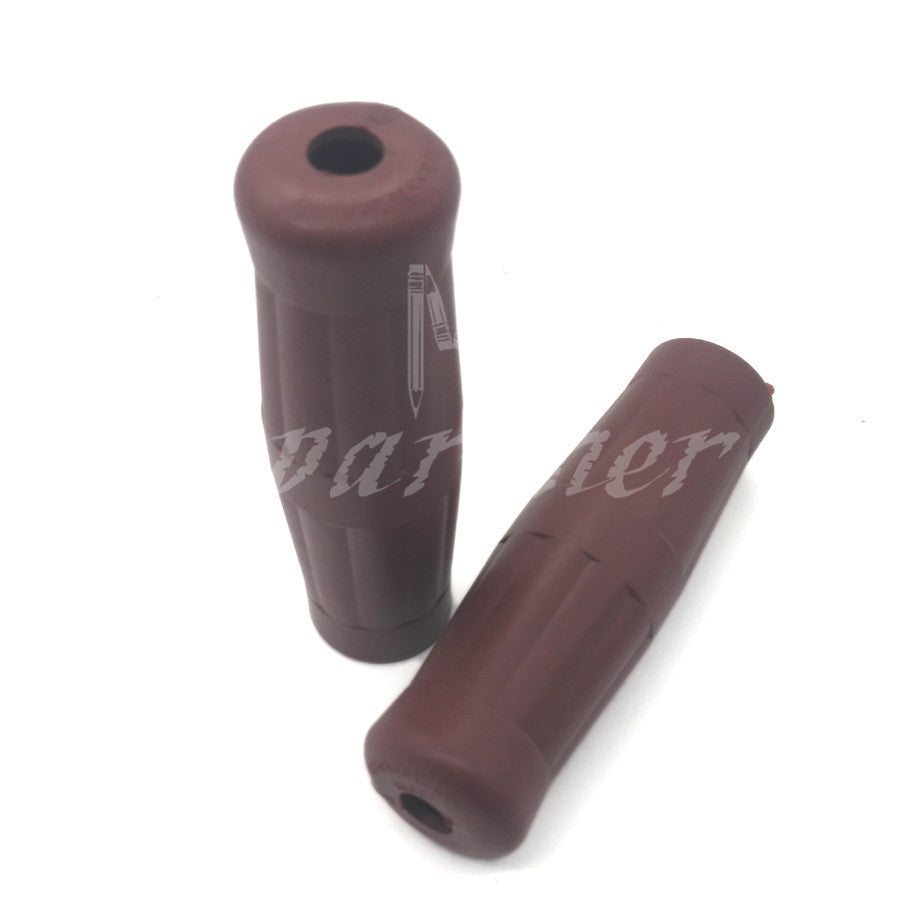 ya 5 8.7 7/8 Brown Vintage Motorcycle Classic Coke Bottle Handlebar Rubber Hand Grip