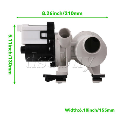 ya 26 2 Sets W10130913 W10135045 Washer Drain Pump Assembly Replacement