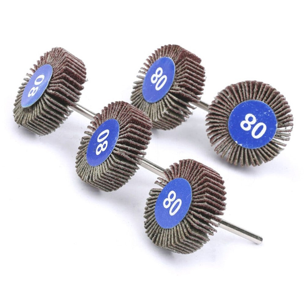 ya 25 Sandpaper Flap Wheels For Rotary Tool 5pcs Paint Removal Polishing Sanding