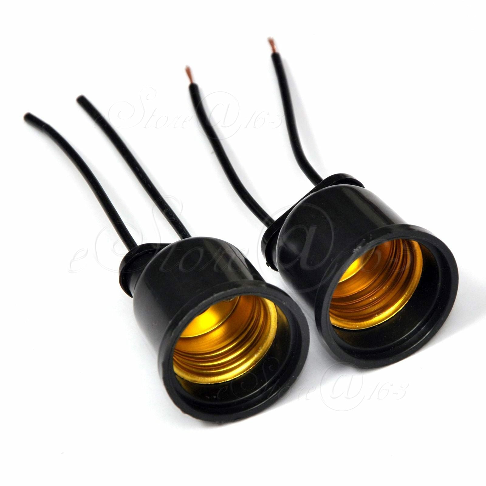ya 14 2x Waterproof E27 Screw Droplight Bulb Pendant Outdoor Garden Lamp Base Holder