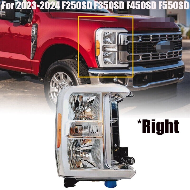 ya 11 10.28 PASSENGER SIDE RH HEADLIGHT PC3Z13008H For 2023 2024 F250SD F350SD F450SD F
