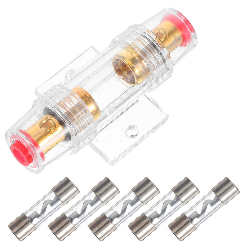 ya 5 8.7 4/8 Gauge AWG AGU Fuse Holder with 5pcs 60 Amp Fuse AGU fuse