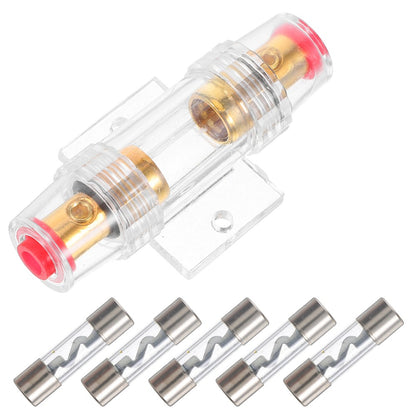 ya 5 8.7 4/8 Gauge AWG AGU Fuse Holder with 5pcs 60 Amp Fuse AGU fuse