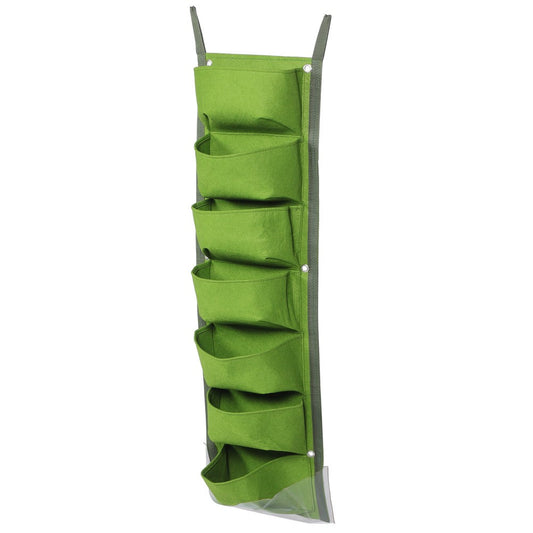 ya 14 Vertical Hanging Wall Planter Polyester Planting Bag For Garden