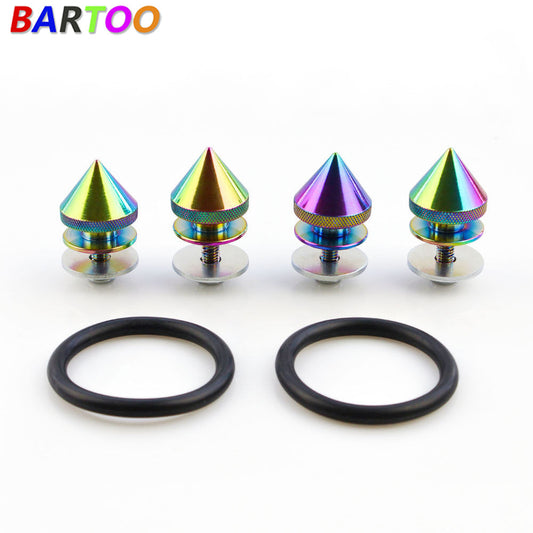 ya 8 5.27.2 4pcs Car Spike Front Bumper Hatch Lids Quick Release Fasteners Nuts Bolt Kit