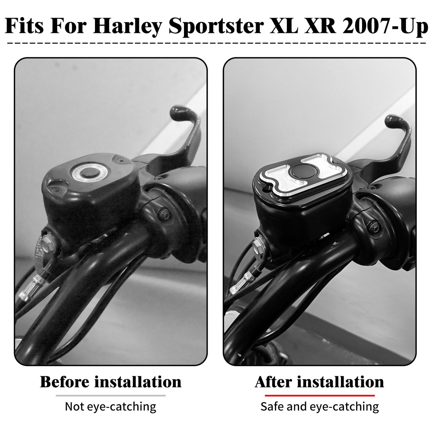 ya 5 8.7 Brake Reservoir Master Cylinder Cover for Harley Sportster 883 1200 48 72 07-22