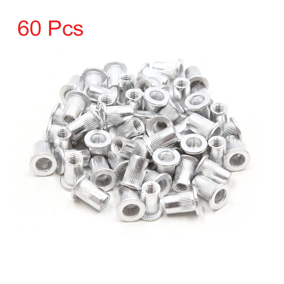 ya 2 7.15 60pcs Aluminum Alloy Flat Head Rivet Nut Insert for Car