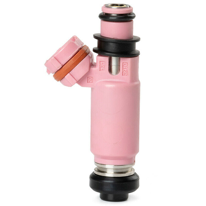 ya 1 8.5.3 for Subaru STI WRX Forester Set of4 New Pink 565cc Fuel Injectors 16611AA370