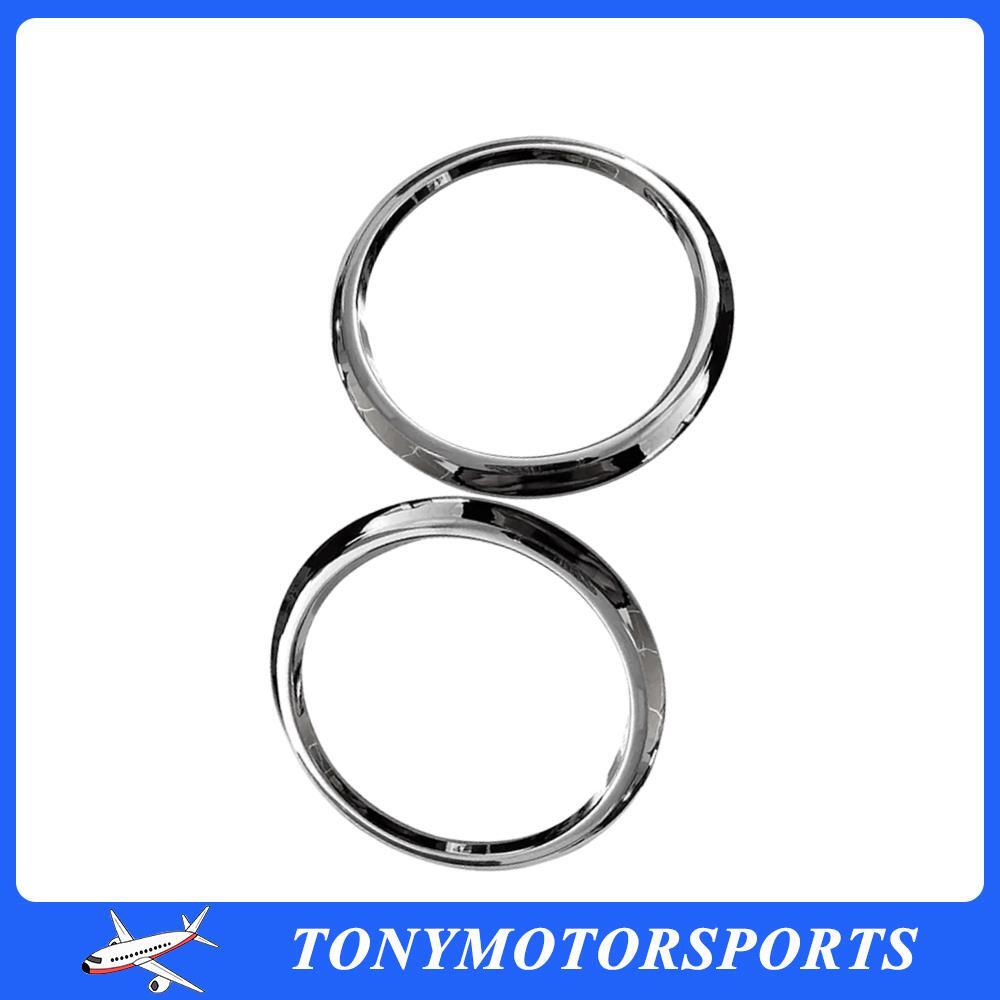 ya 13 5.27.2 2Pcs Chrome Fog Lamp Frame Replacement 670065940 Fit for Levante 2018 2019 2020